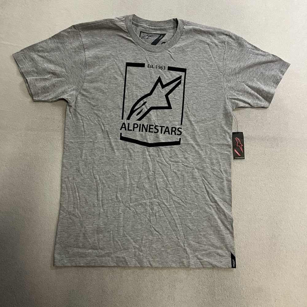 Alpinestars Astars ALPINE STARS Gray Motocross F1 Shifter Tee Shirt Medium NEW